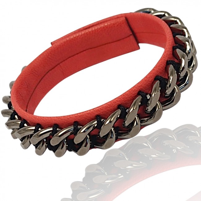 Bransoleta Chain Reaction - Wild Raspberry
